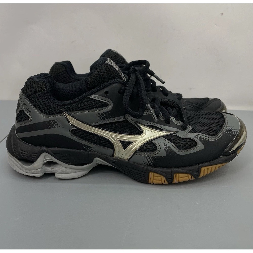 Mizuno Wave Bolt 5 Sneakers Shoes Indoor Volleyball Training Black Womens 6.5